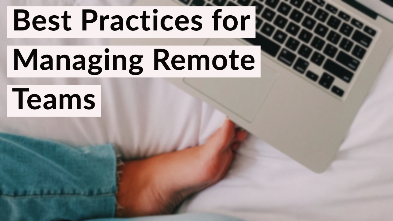 Managing Remote Teams